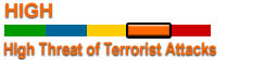Homeland Security Advisory System - National Air Travel Advisory High (Orange)
